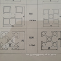 Profil modular aluminium anodized dan serbuk